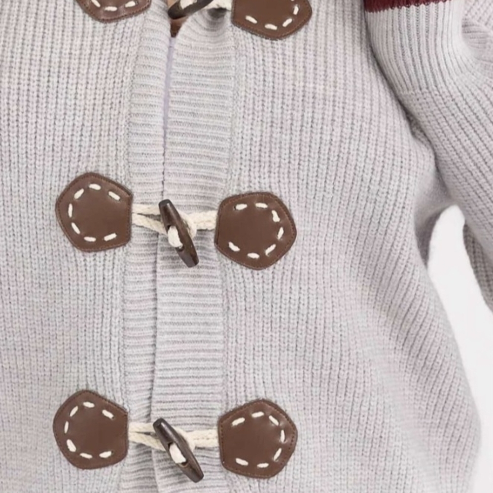 Stylish Cream Toggle Women's Jacket S+m+l